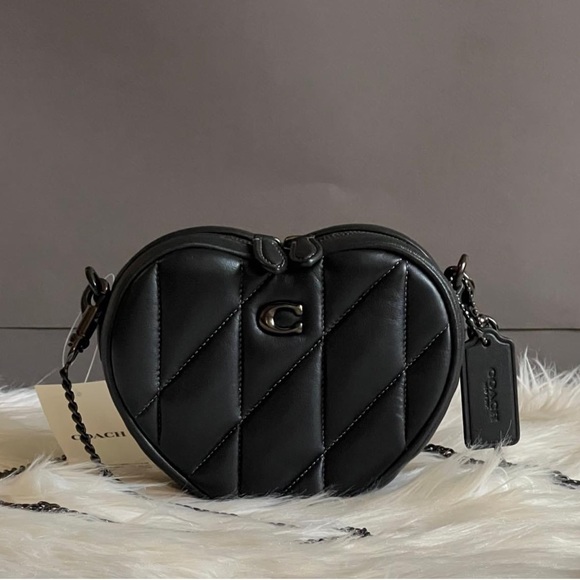 Coach Handbags - 💰SOLD - CE766 - Coach Heart Crossbody 14 with Pillow Quilting